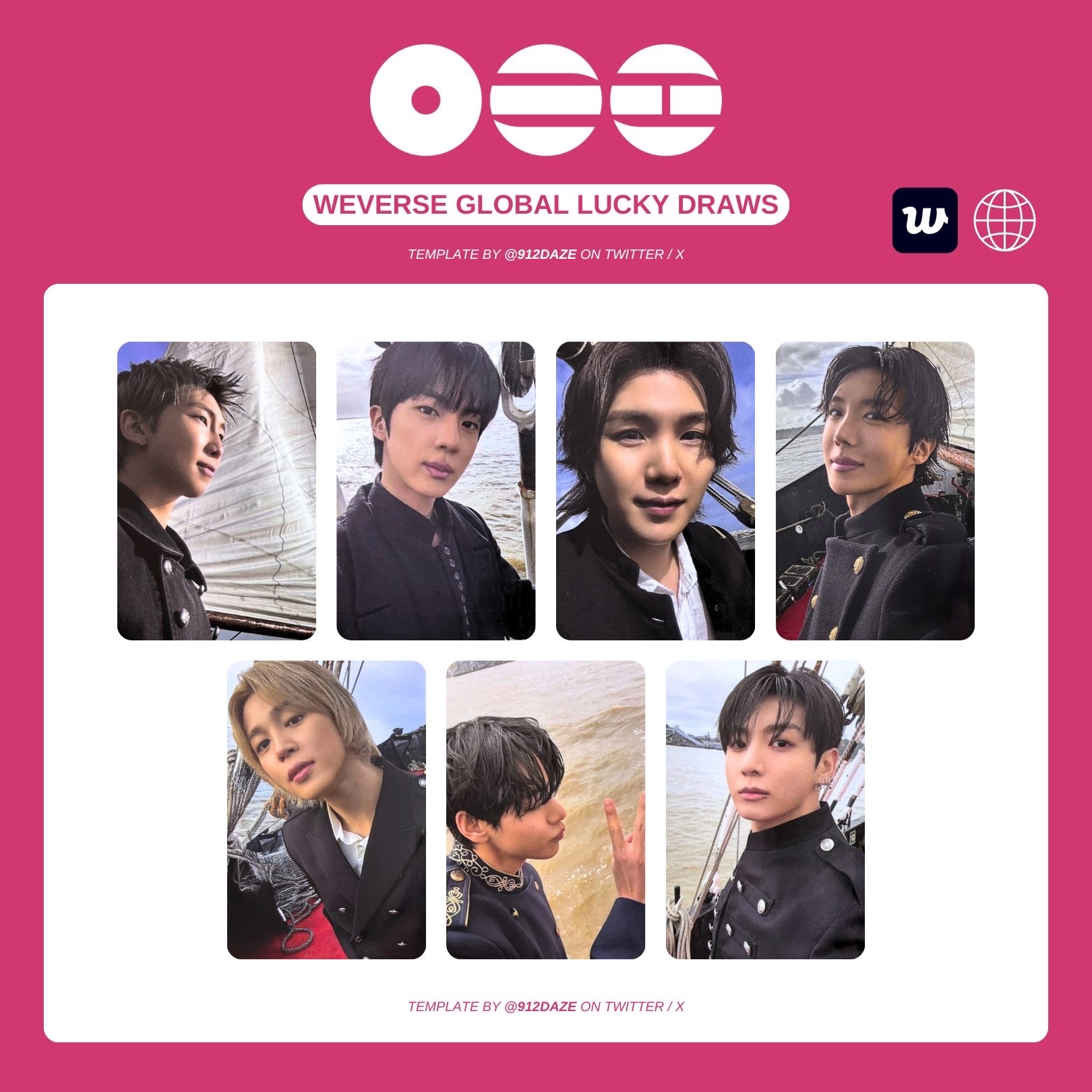 防彈少年團 BTS Weverse Golbal lucky draws 幸運卡特典 