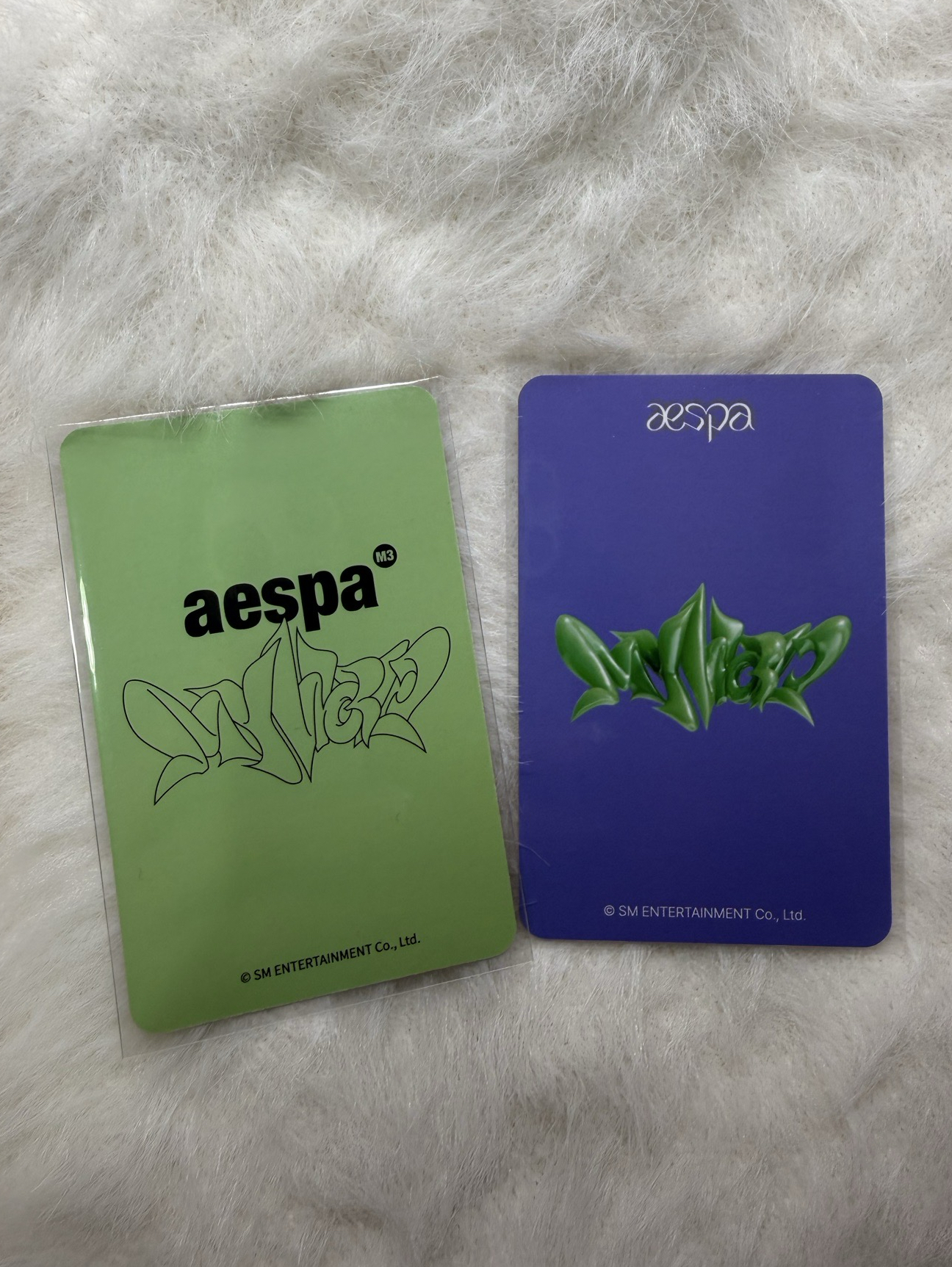 aespa karina my world黑天鵝柚🦢戛納柚 兩張一起