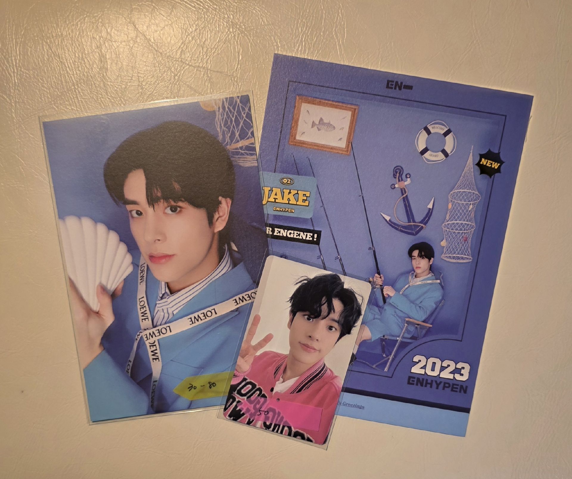 倫 23年曆 手繪自畫像明信片 小卡 成員年曆頁