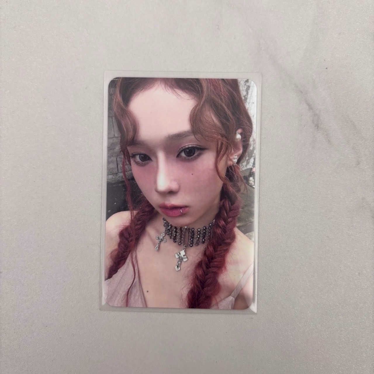 aespa winter drama 紅版專卡 唇環冬