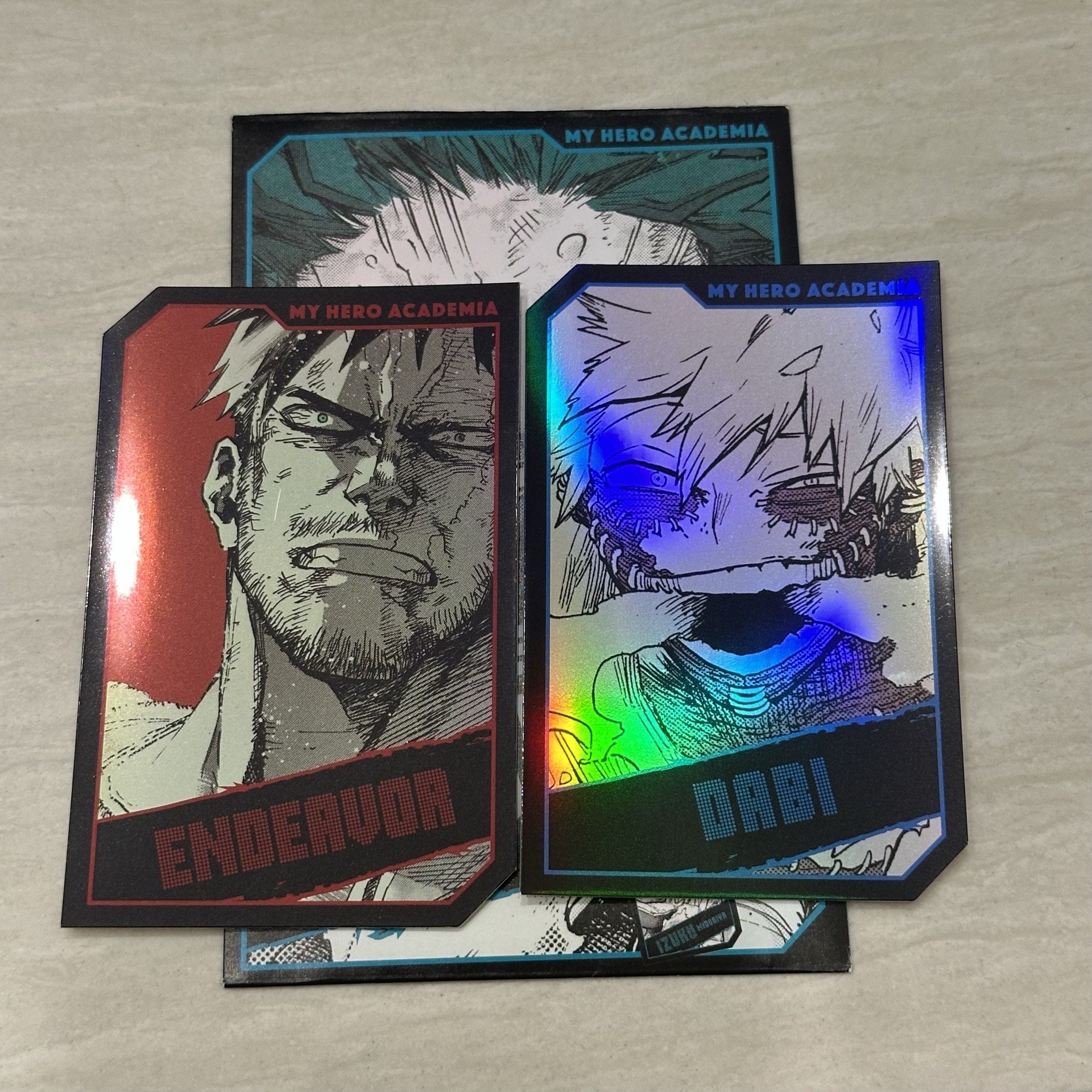 我的英雄學院 閃卡 全息卡 奮進人+荼毘