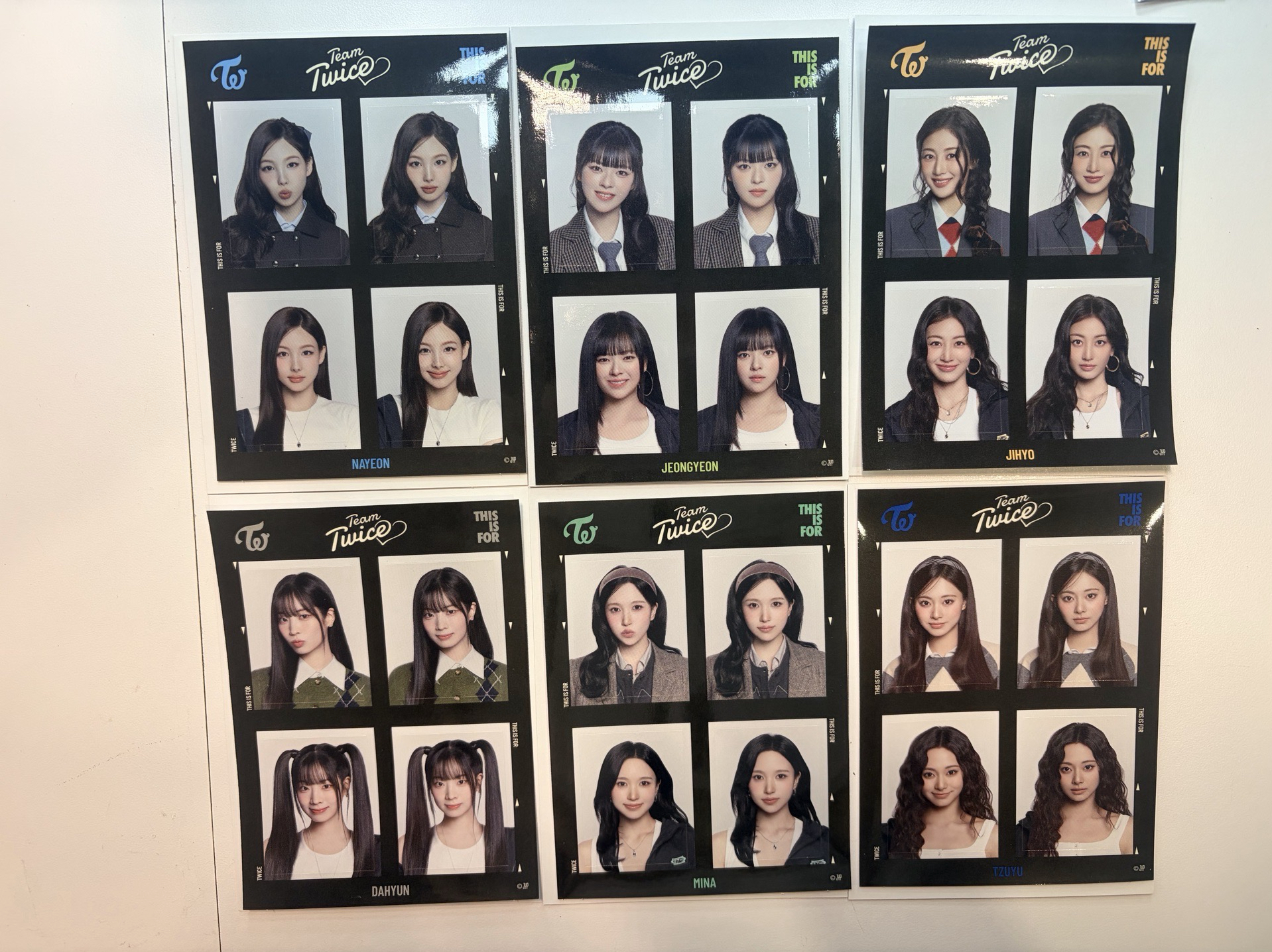 現貨速出❤️TWICE 新國立 六巡 證件照 證件照貼紙 南 mina 娜璉 多賢 定延 志效 子瑜