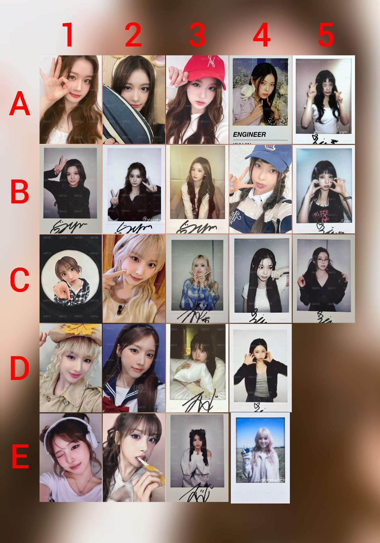 NMIXX 薛友圭簽售幸運卡小盤