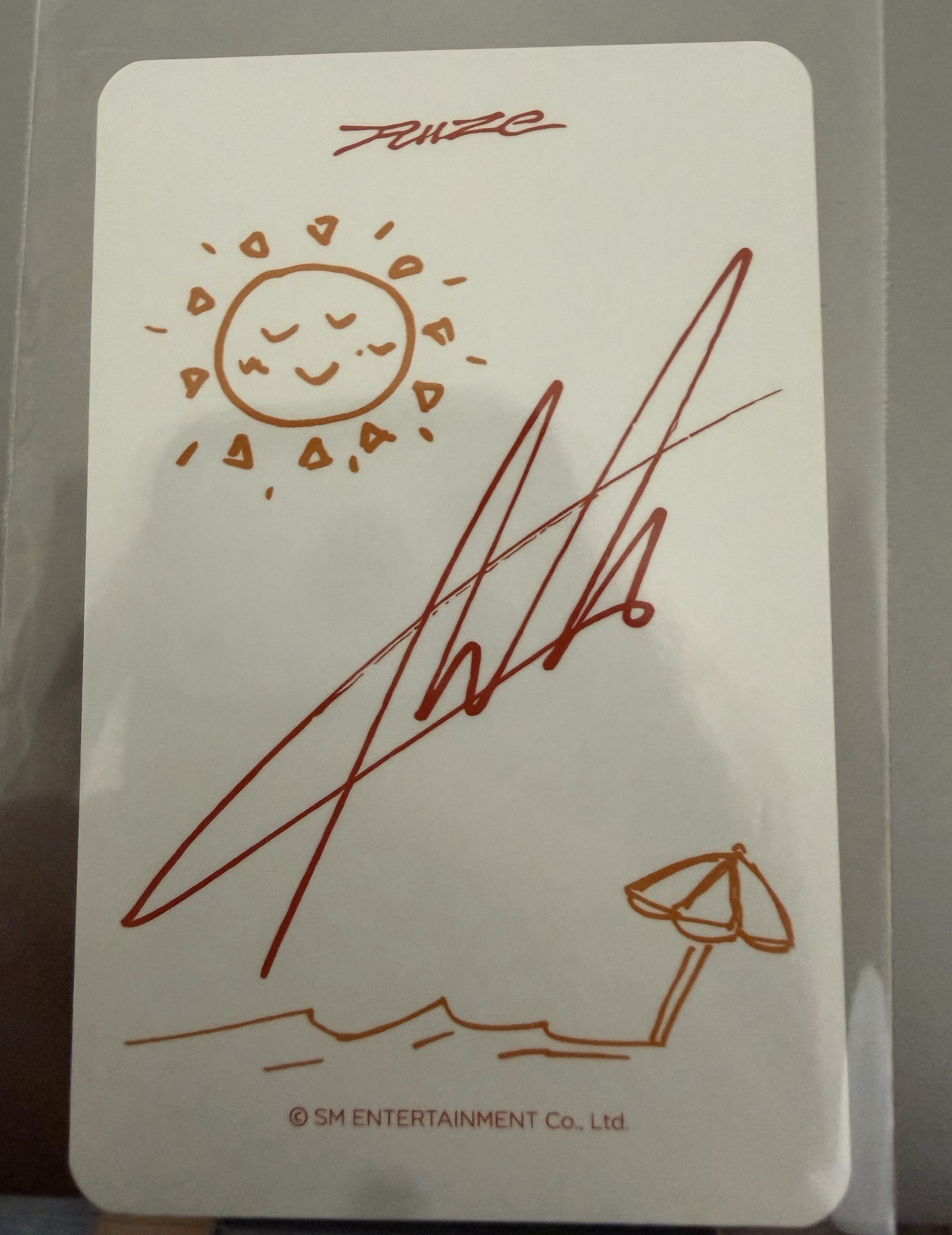 odyssey ms台北合影卡 手繪白背