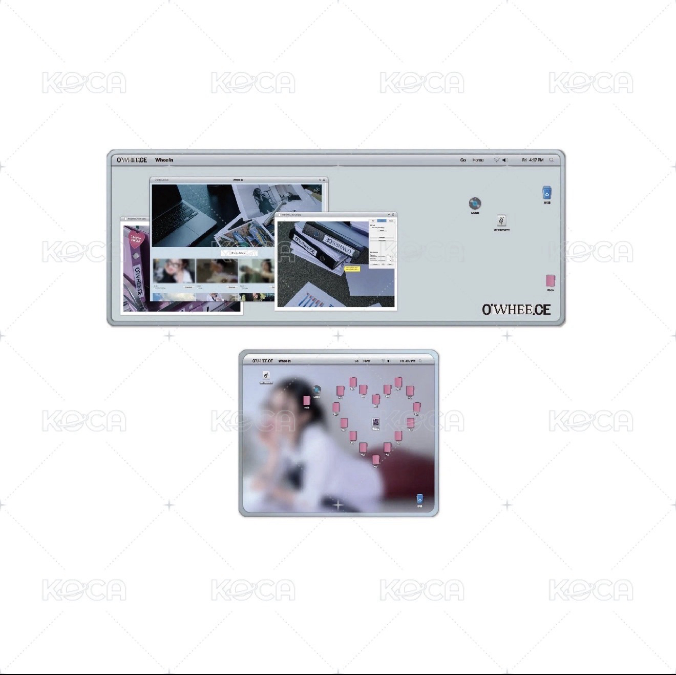 OWHEECE 電腦桌墊 桌墊組