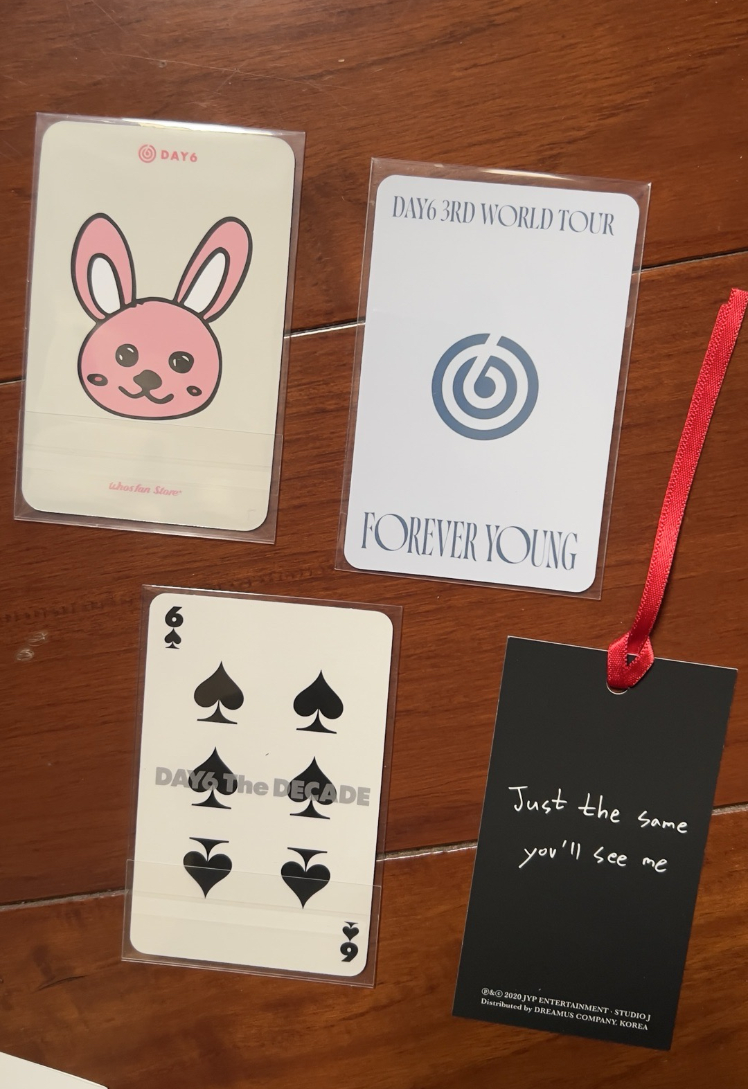 DAY6🐰🐻🦊特典專卡書籤