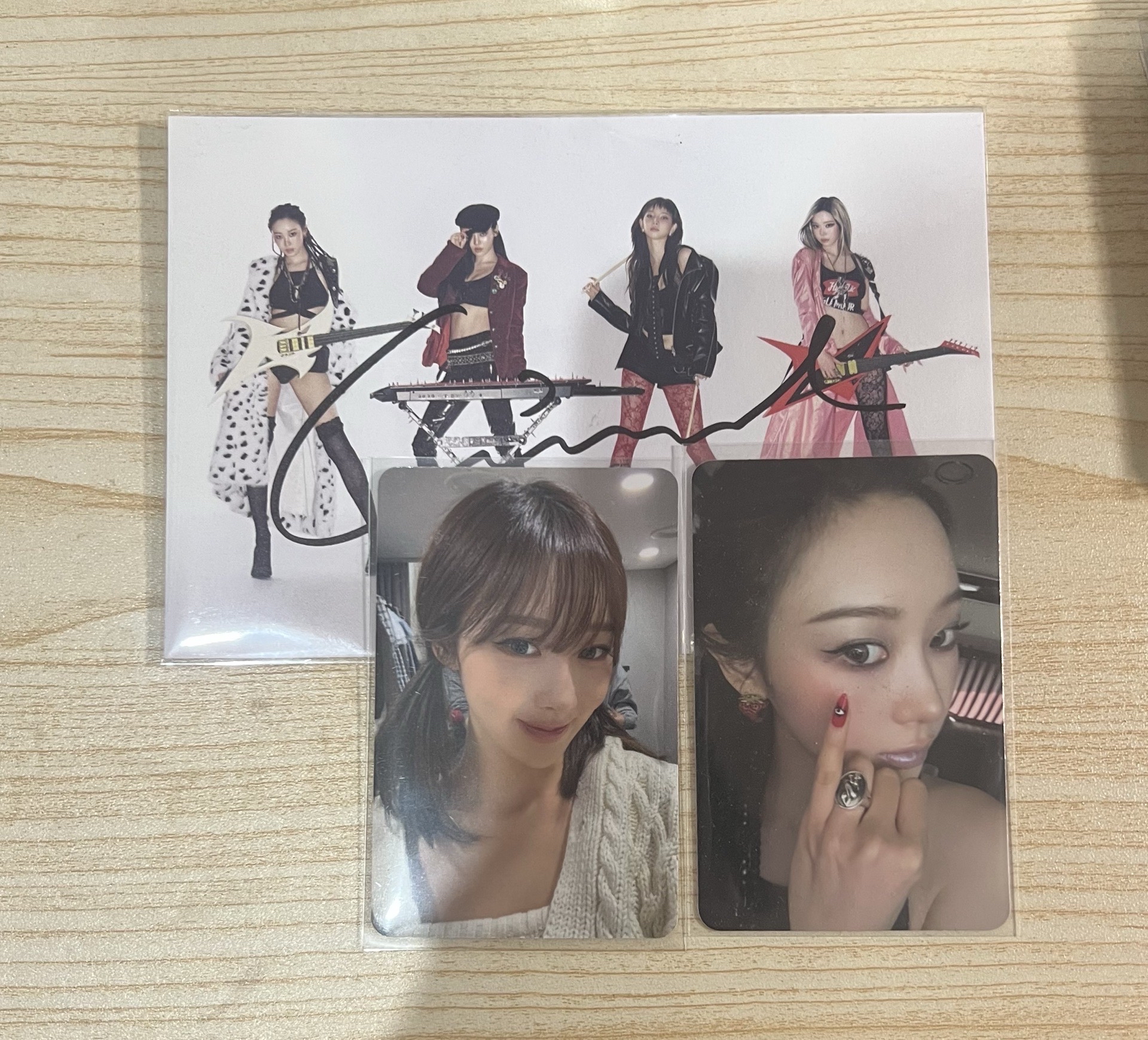 aespa美網明信片吉親簽