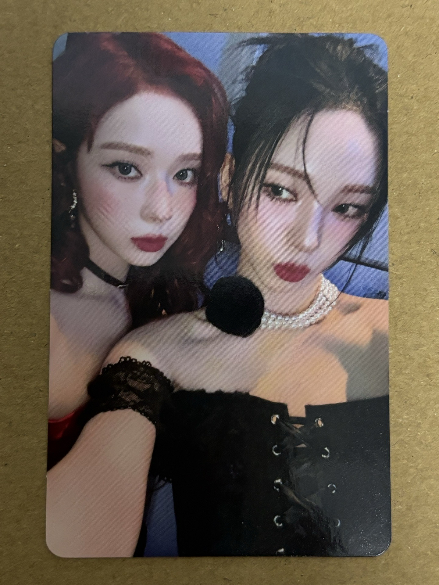 （已鑑定）aespa cp Drama 華納 特典卡 冬柚雙人卡 團-06