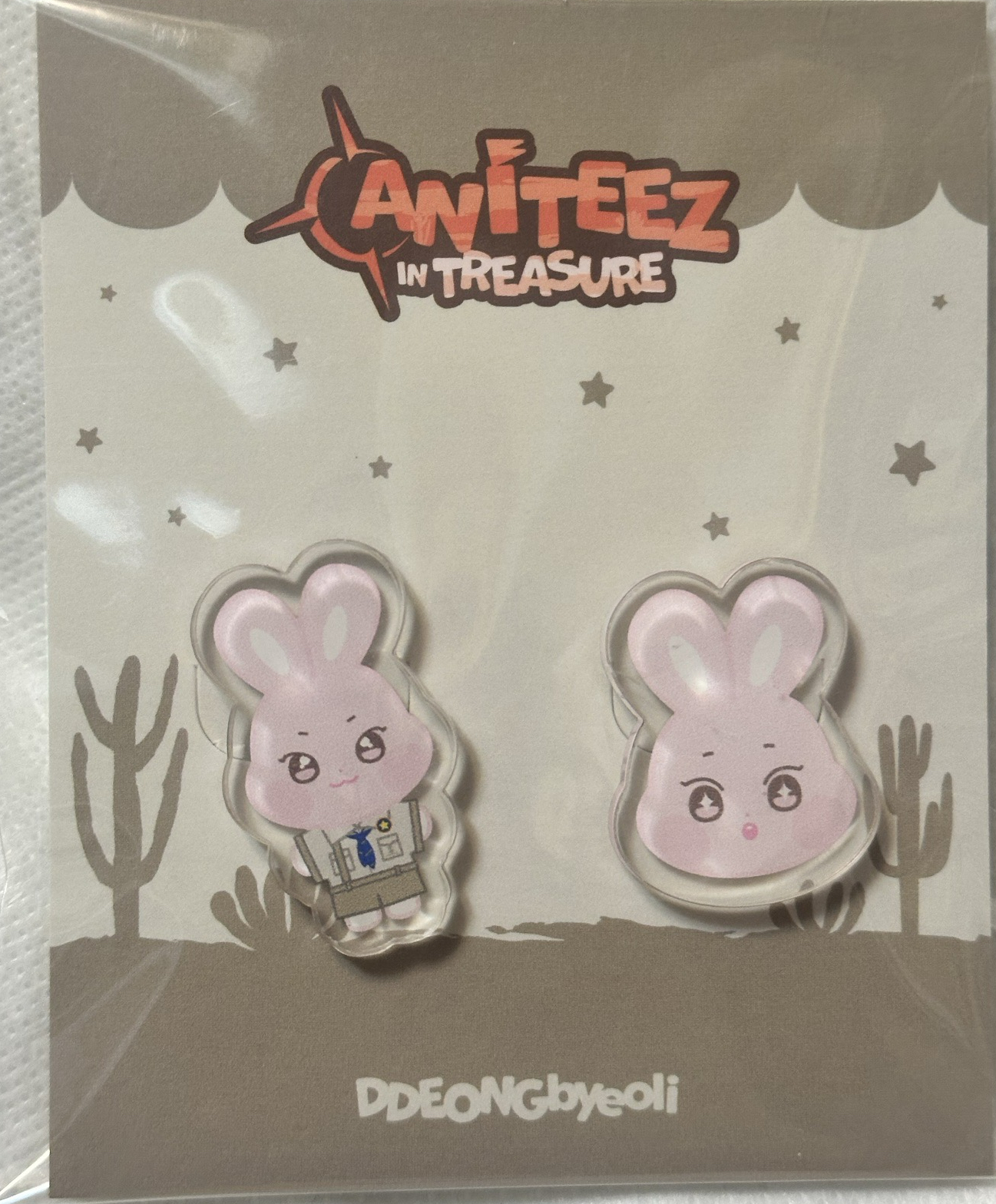 全新未拆 Aniteez 塑膠鞋扣 咚星