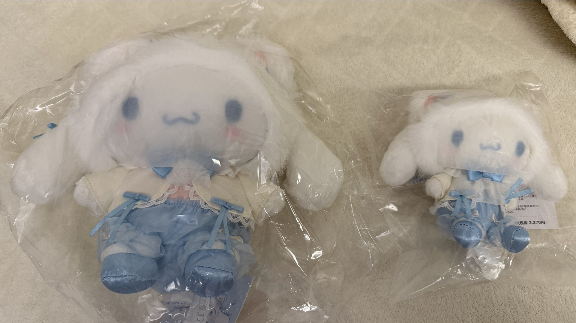 白貓大耳狗娃娃/吊飾