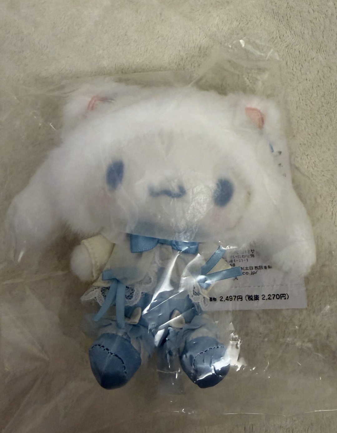 白貓大耳狗娃娃/吊飾