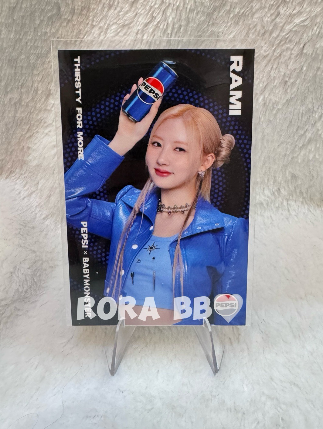 競標 🩵BABYMONSTER RAMI 百事可樂代言卡