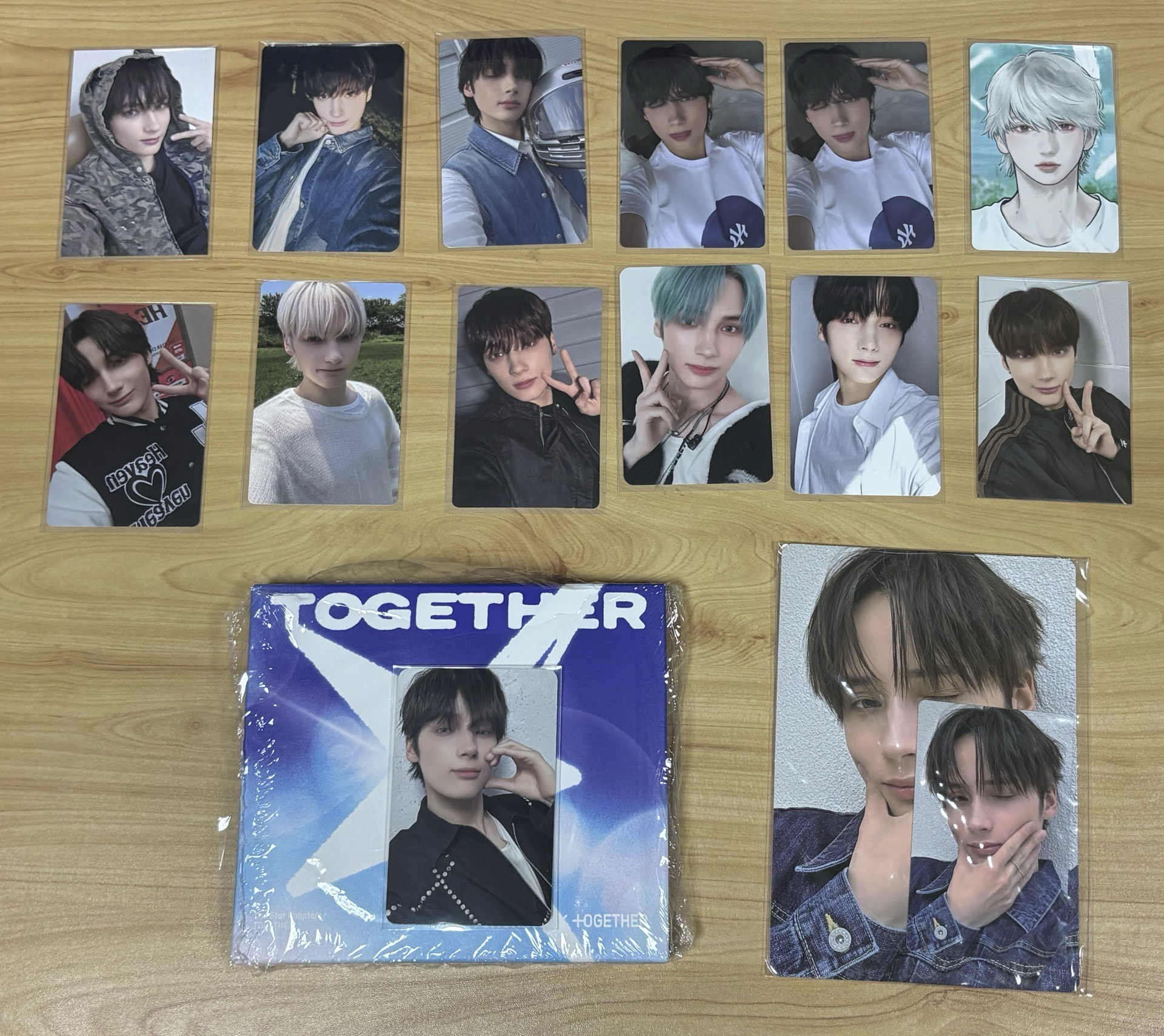 TXT-休寧凱小卡 團卡（zone卡 中背 專卡便宜填卡冊）此圖滿額送MOACON紙鈔