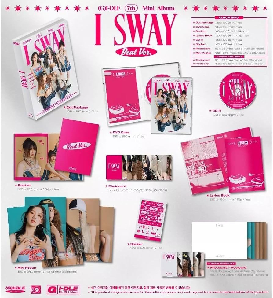 i-dle 迷你七輯《I SWAY》全新未拆封專輯 一般版 無特典