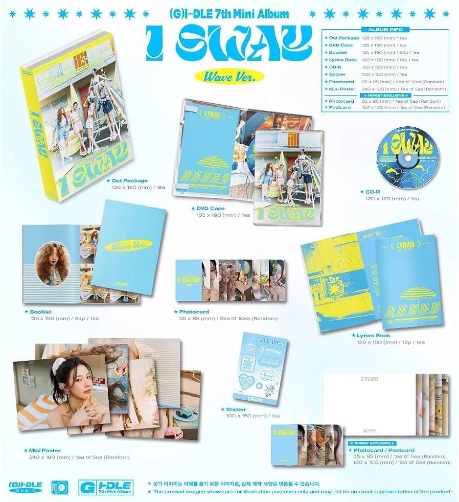 i-dle 迷你七輯《I SWAY》全新未拆封專輯 一般版 無特典