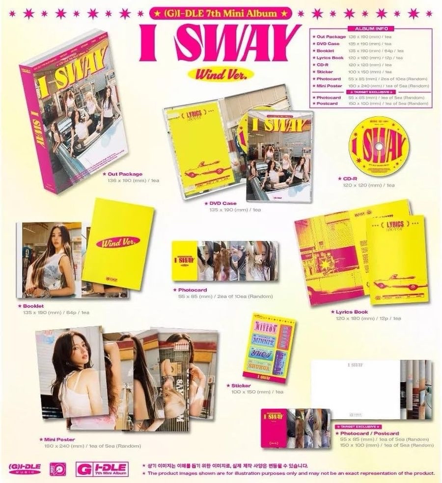 i-dle 迷你七輯《I SWAY》全新未拆封專輯 一般版 無特典