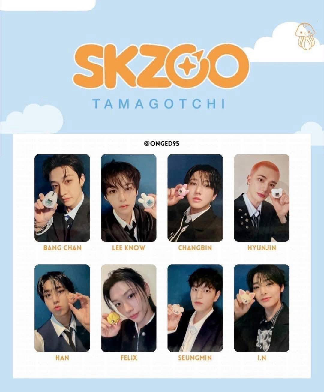 電子雞卡一套8張