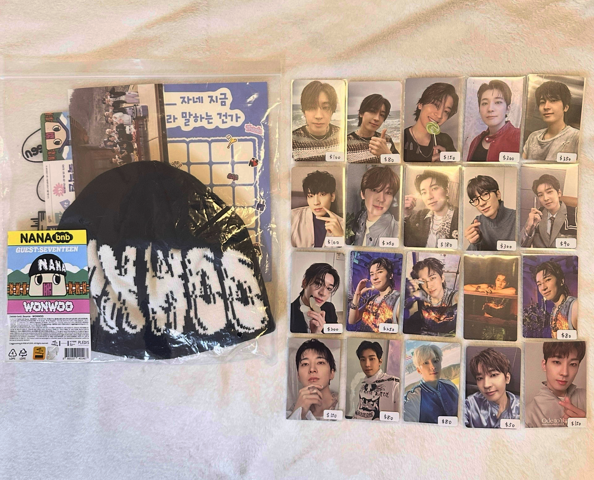 SEVENTEEN NANA bnb民宿 圓佑毛帽盤 毛帽本體僅1250