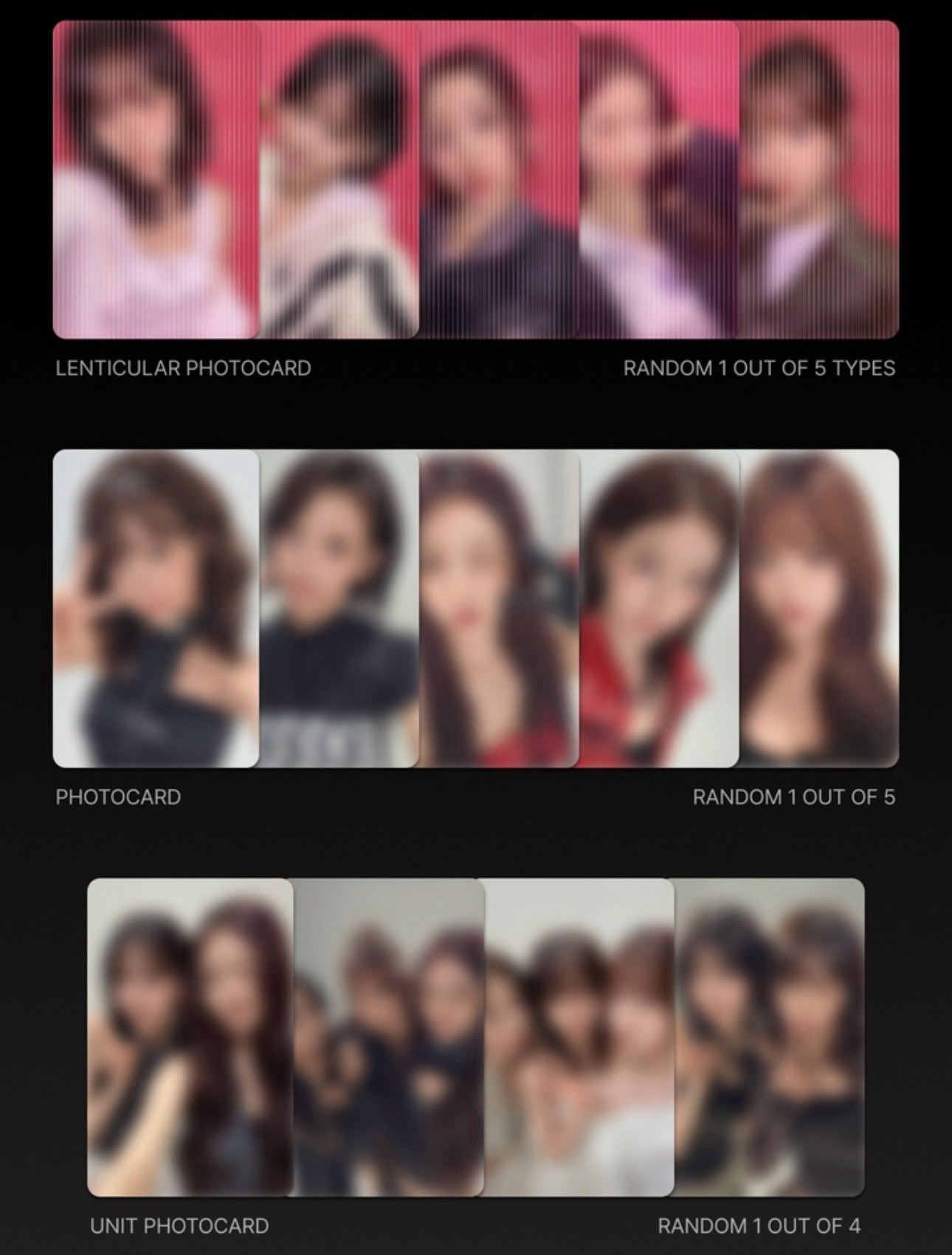 隨機卡包（韓區代購）免二補