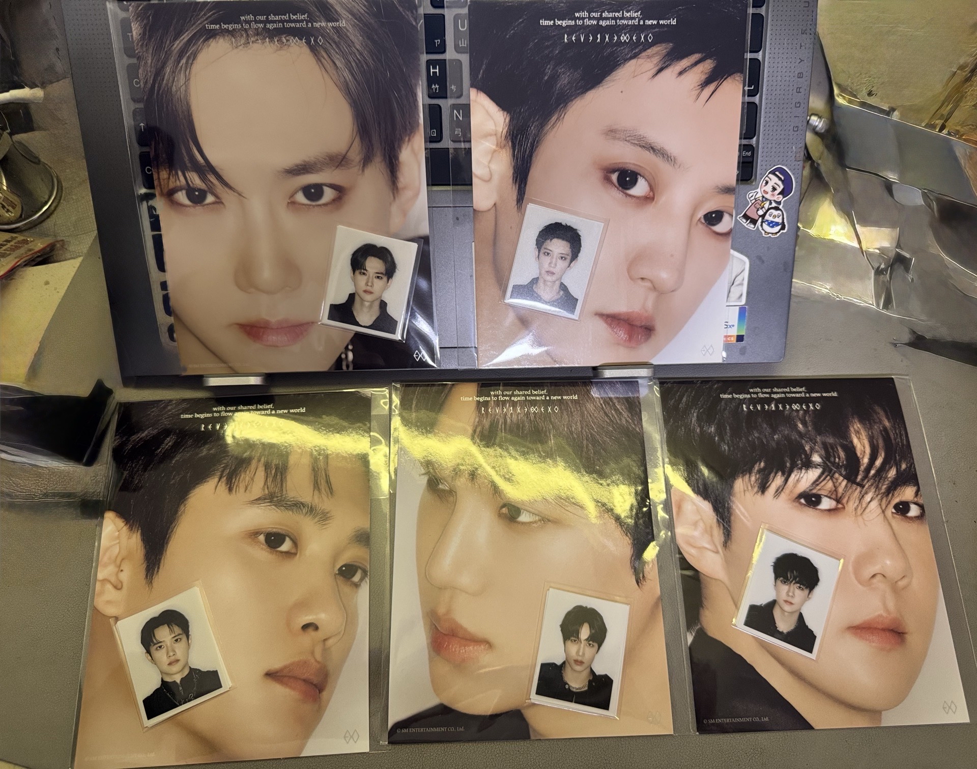 EXO 正八快閃店 證件照明信片組