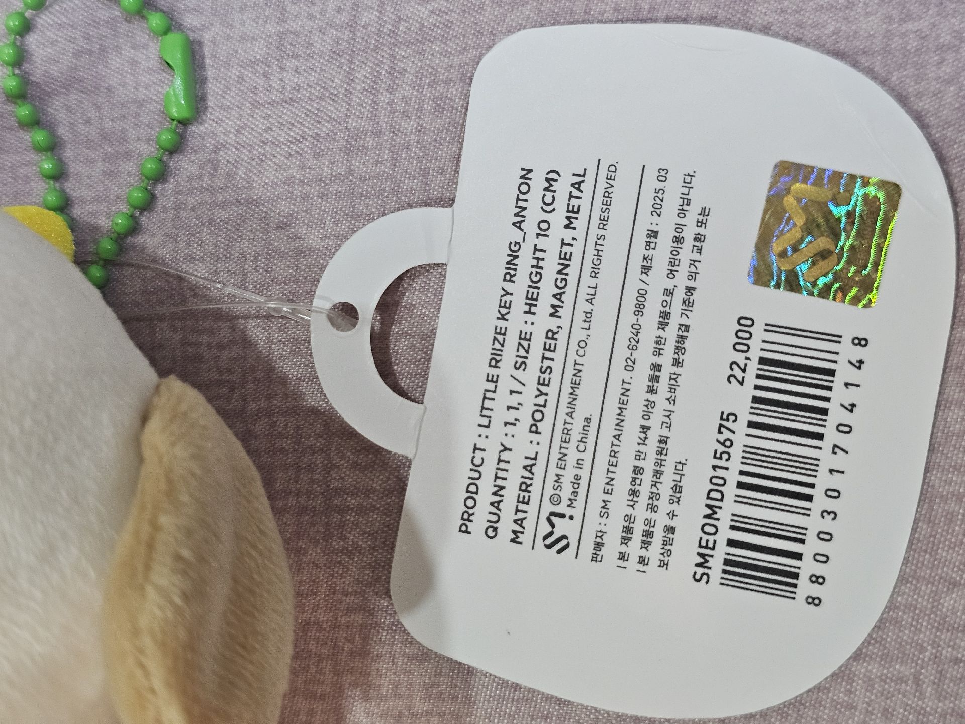 RIIZE 10cm 磁吸娃 ANTON 狗龍