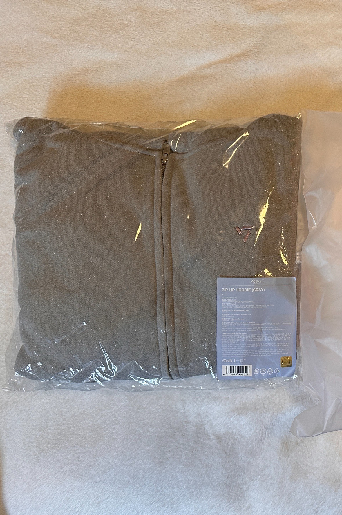 SEVENTEEN NEW_日巡灰色外套 L號