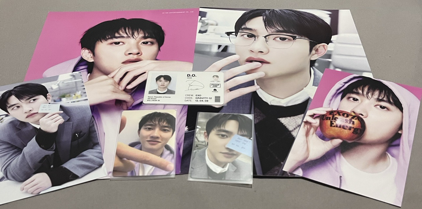 2026年曆 都暻秀D.O. 組合 小卡+明信片+海報紙卡