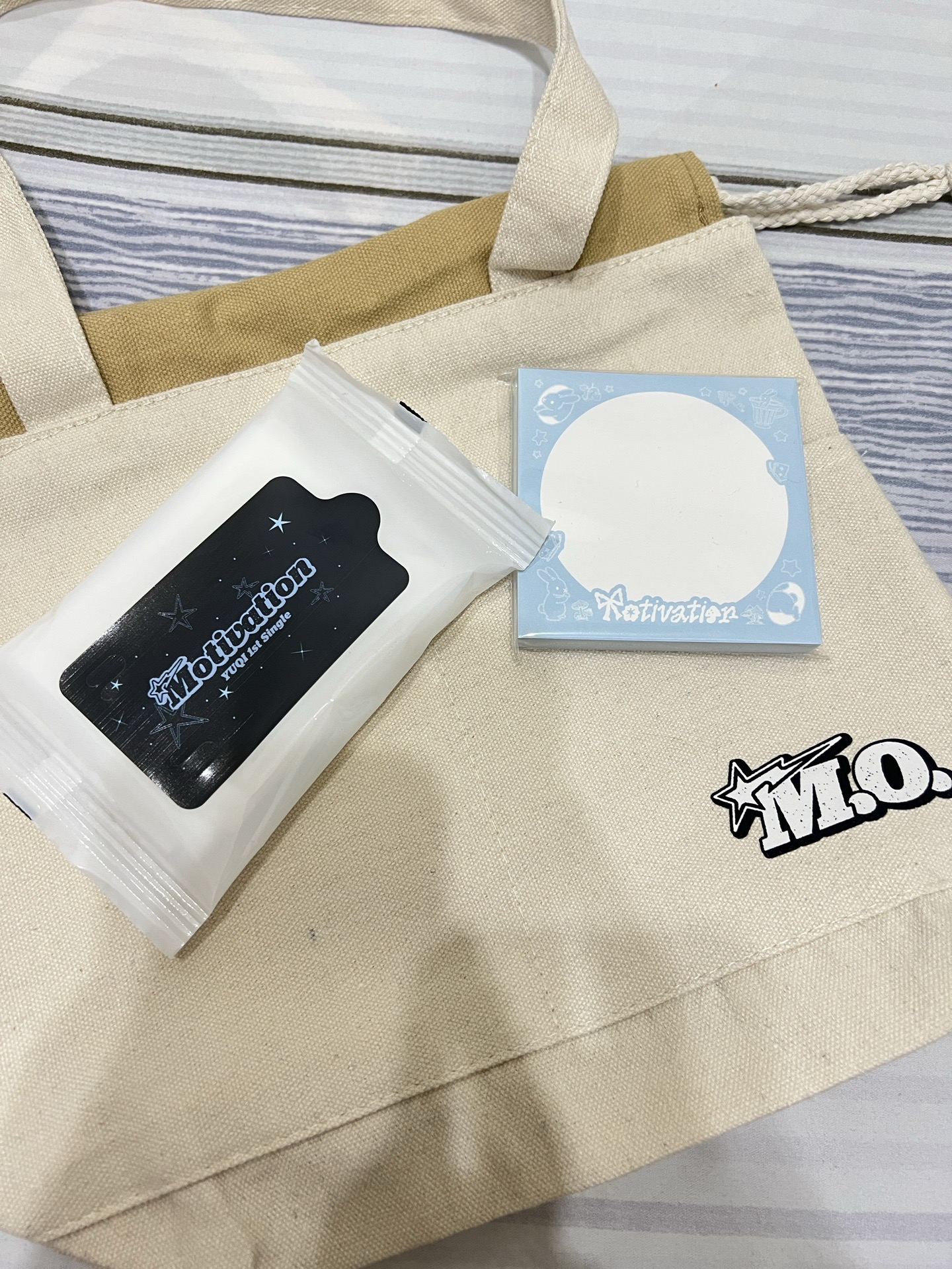 Motivation 逆應援 帆布袋+便利貼+濕紙巾