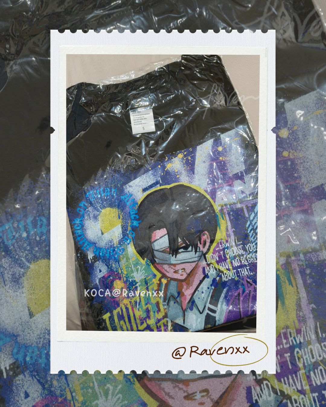 ❤️‍🩹進擊的巨人 兵長里維 AIR TWOKYO 塗鴉T恤 