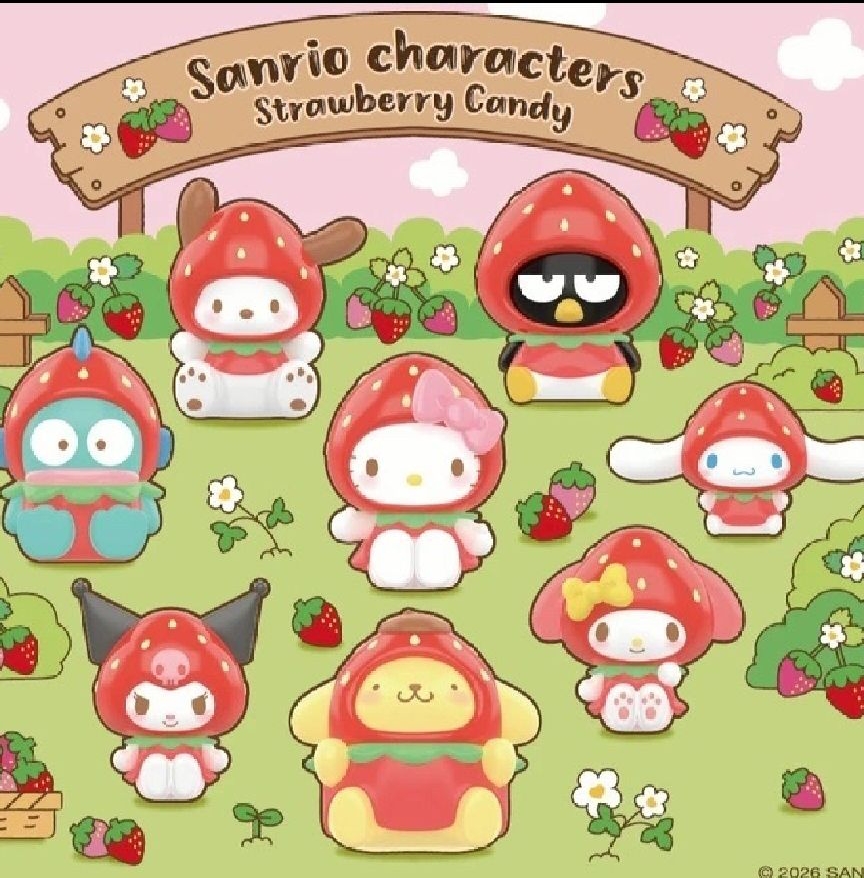 三麗鷗家族草莓糖系列MINI吊飾盲盒