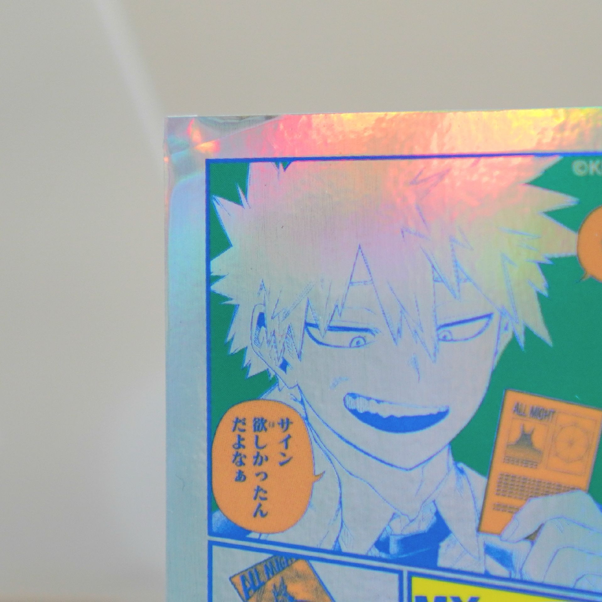 我的英雄學院 極光貼紙3張 爆豪 綠谷