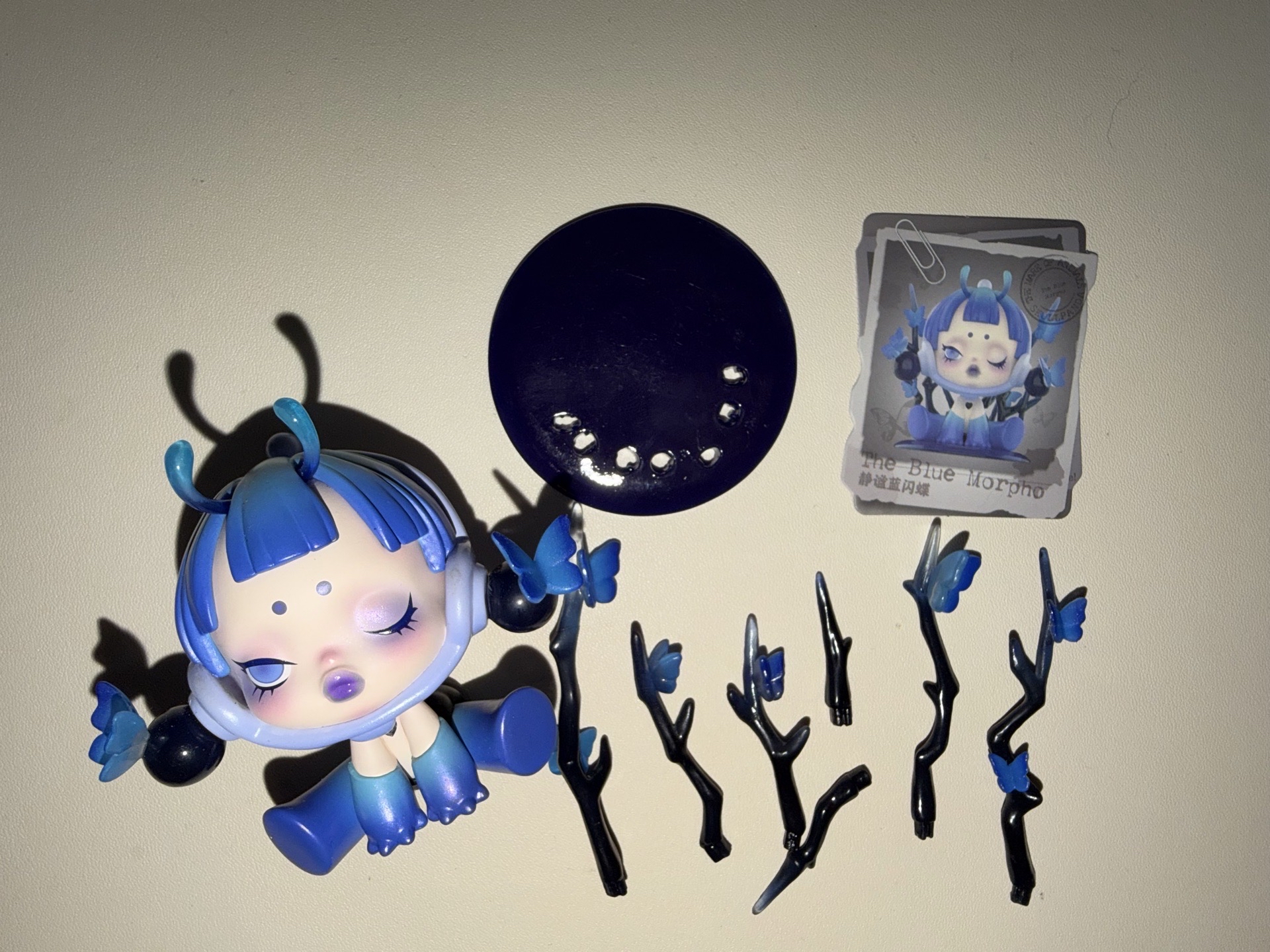靜謐藍閃蝶