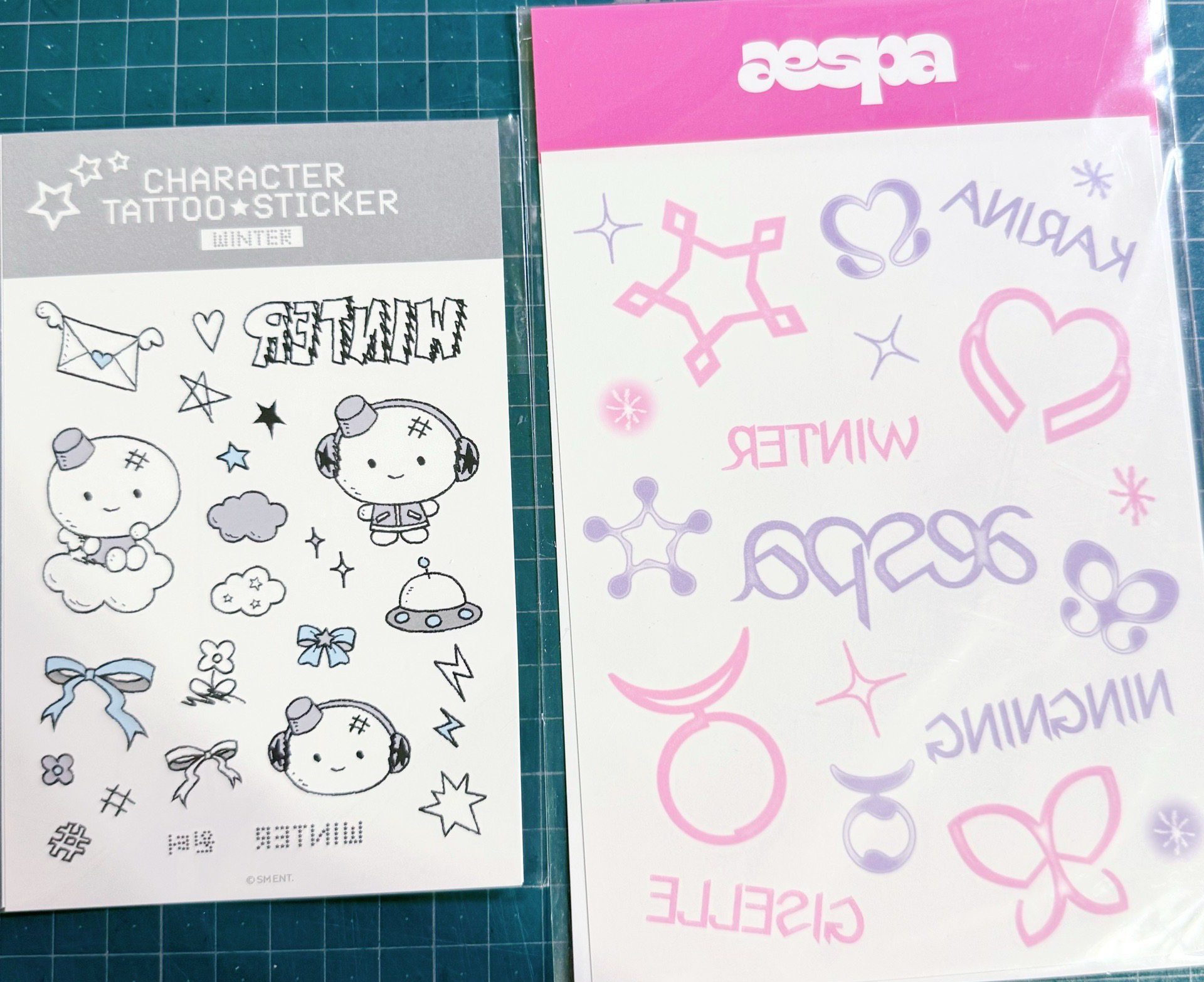 魅尚萱 明信片 一組未拆 +紋身貼+三巡冬紋身貼+柚卡400