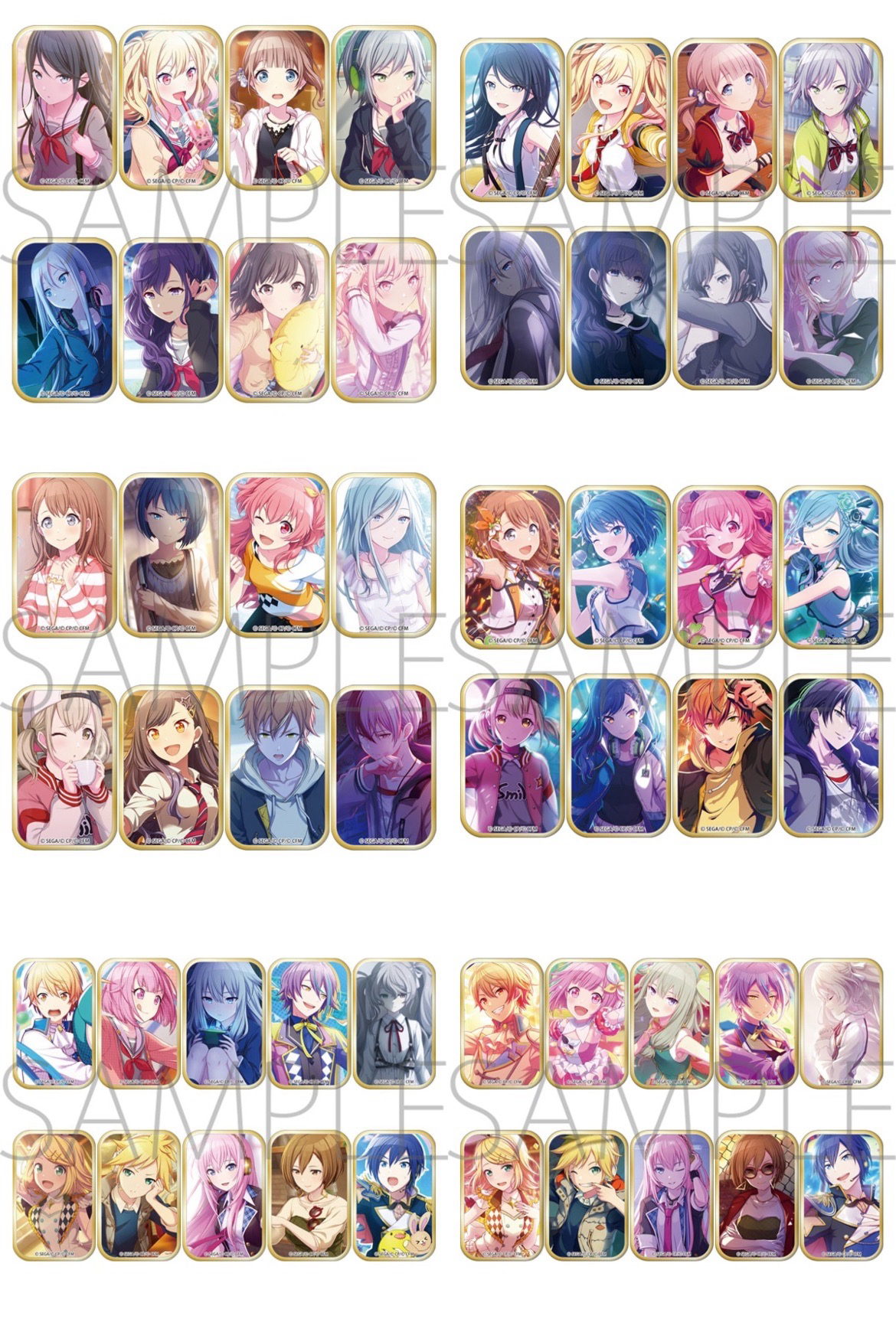 プロジェクトセカイ カラフルステージ! feat. 初音ミク スクエアバッジコレクション/方形徽章