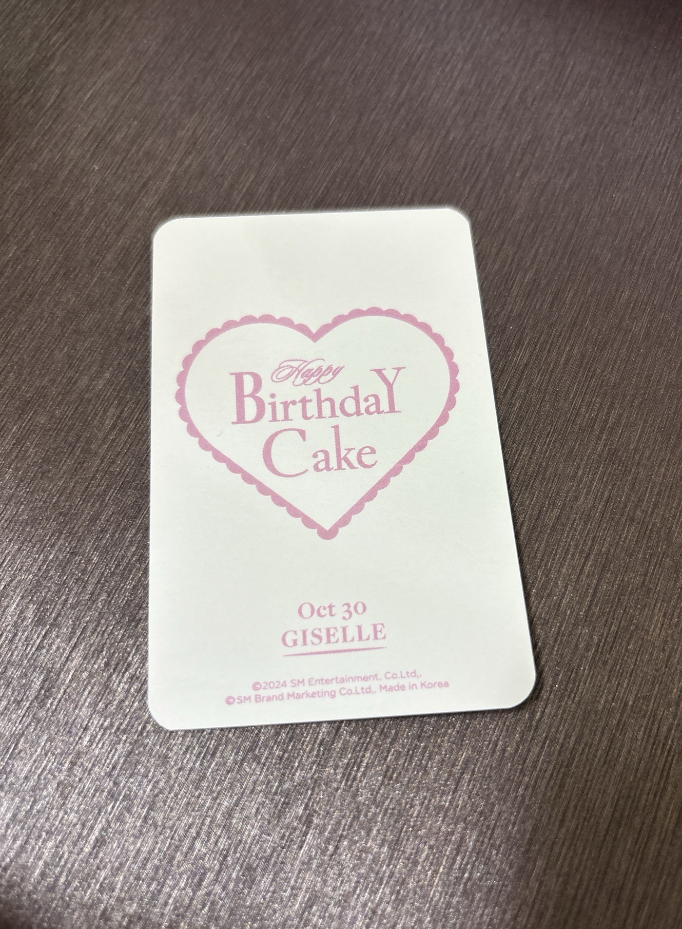 aespa 吉 2024 生日卡 吉 拿花 吉 內永枝利 Giselle 