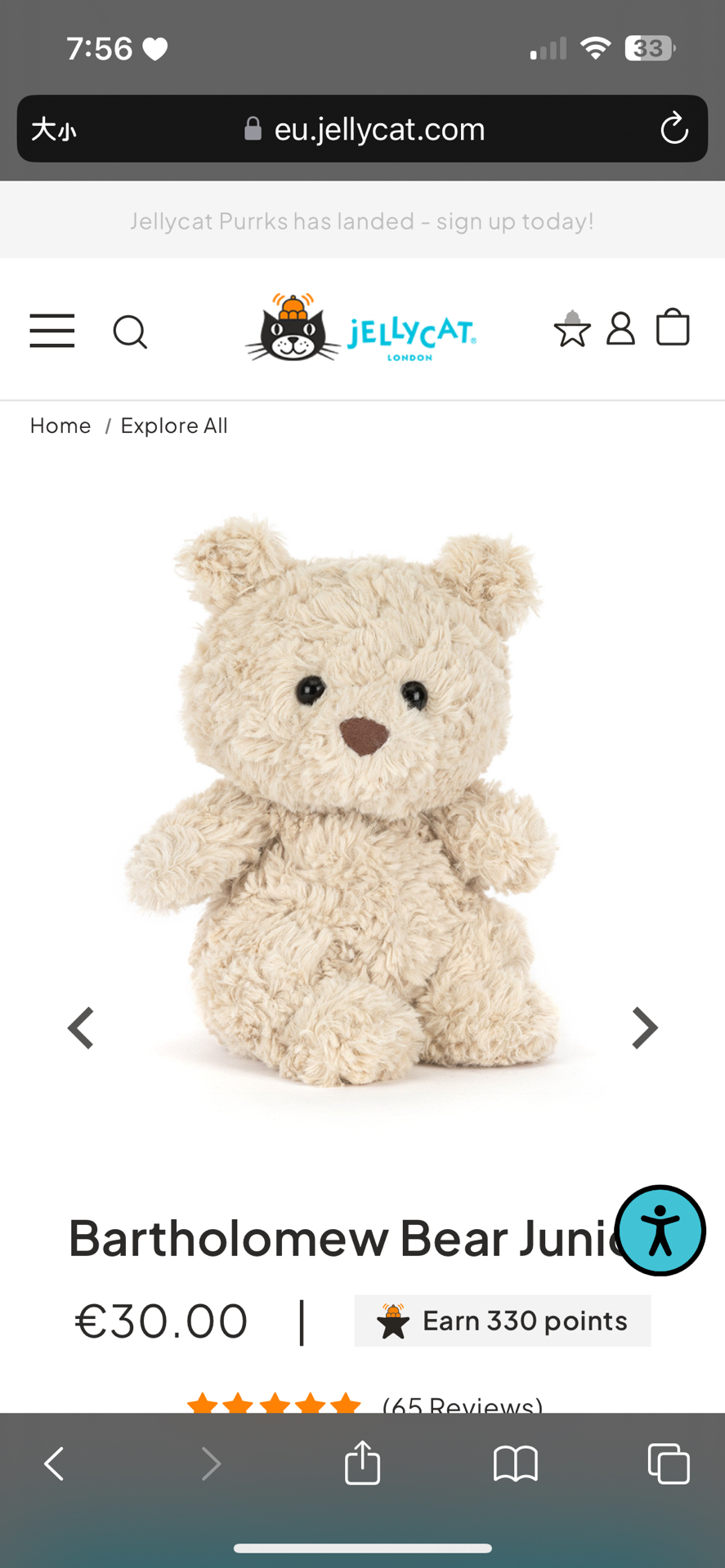 🤍預購 小巴塞隆那熊