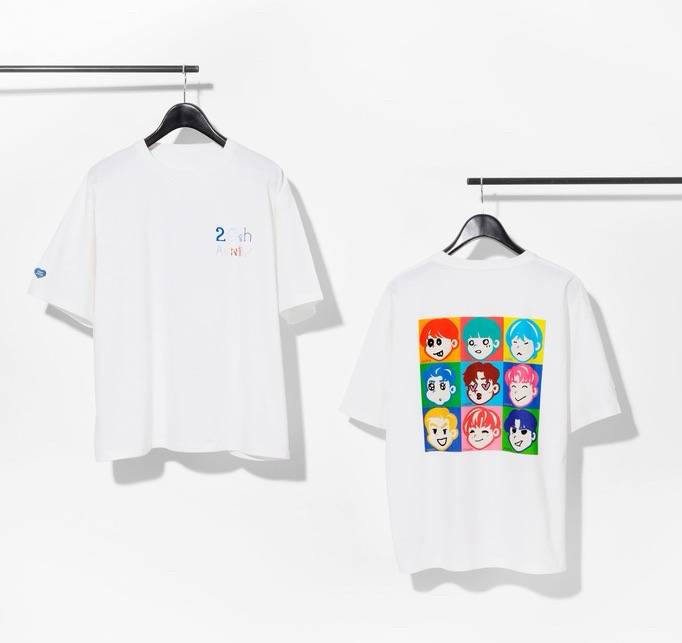 SS10日巡塗鴉白T恤M（綁圖2的四張小卡）
