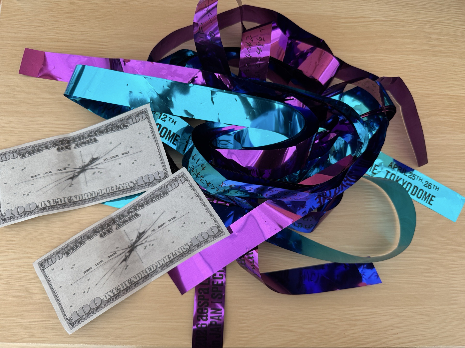 送物 aespa 日本限定特別場彩帶