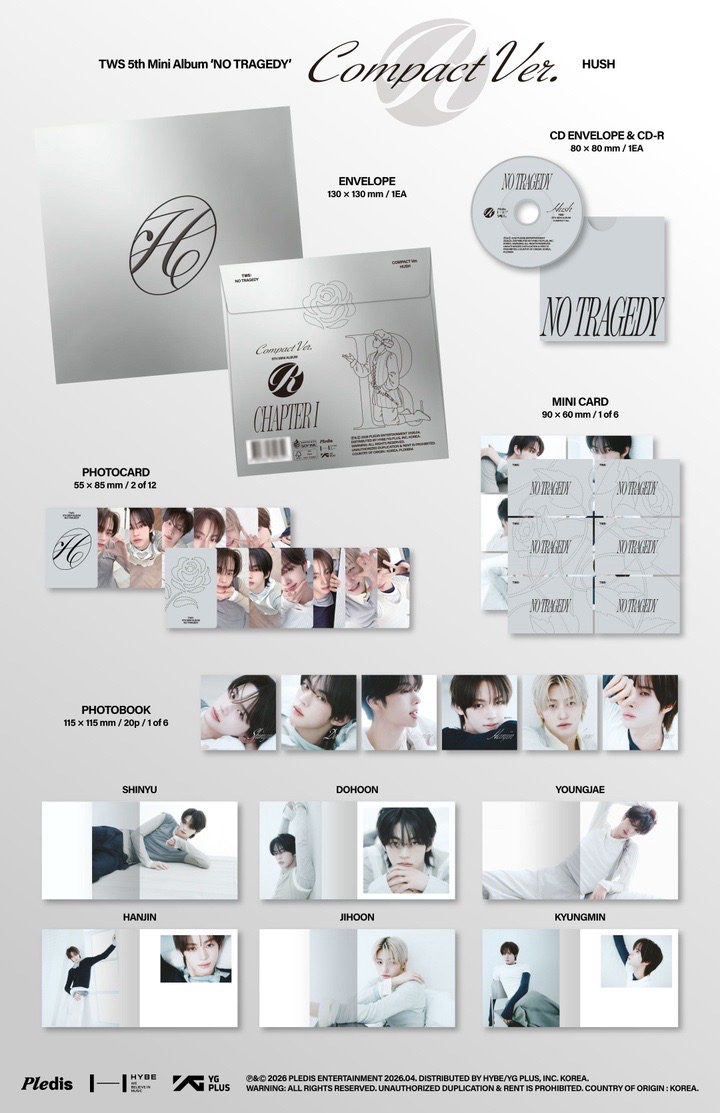 TWS迷你五輯 No Tragedy 單封6張一套