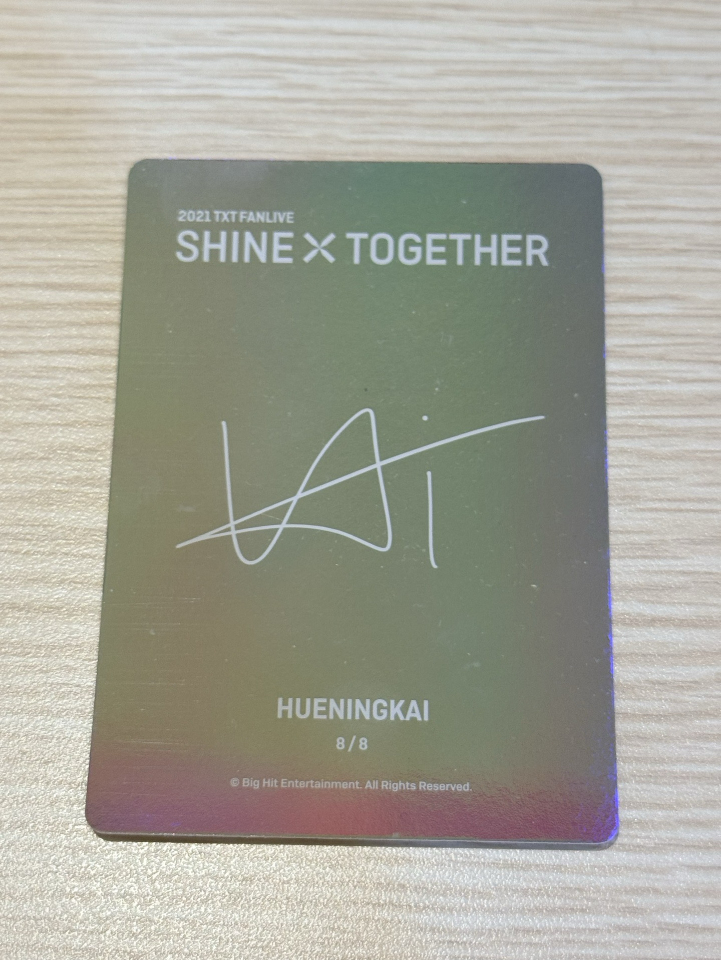 寧 21 fanlive   四吋特殊卡背卡