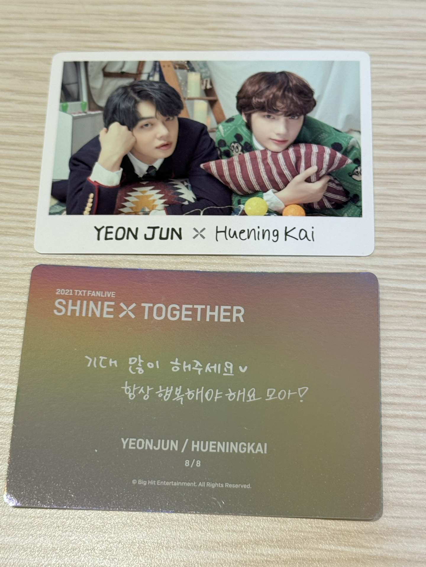 21 fanlive 團卡 特殊卡背四吋卡