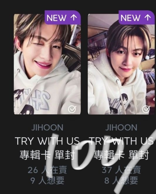 迷你三單封專卡志薫（各一）