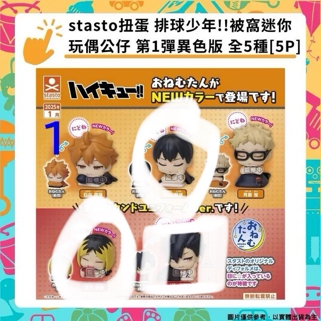 🩶排球少年｜被窩扭蛋（因未加到2%而更改金額）