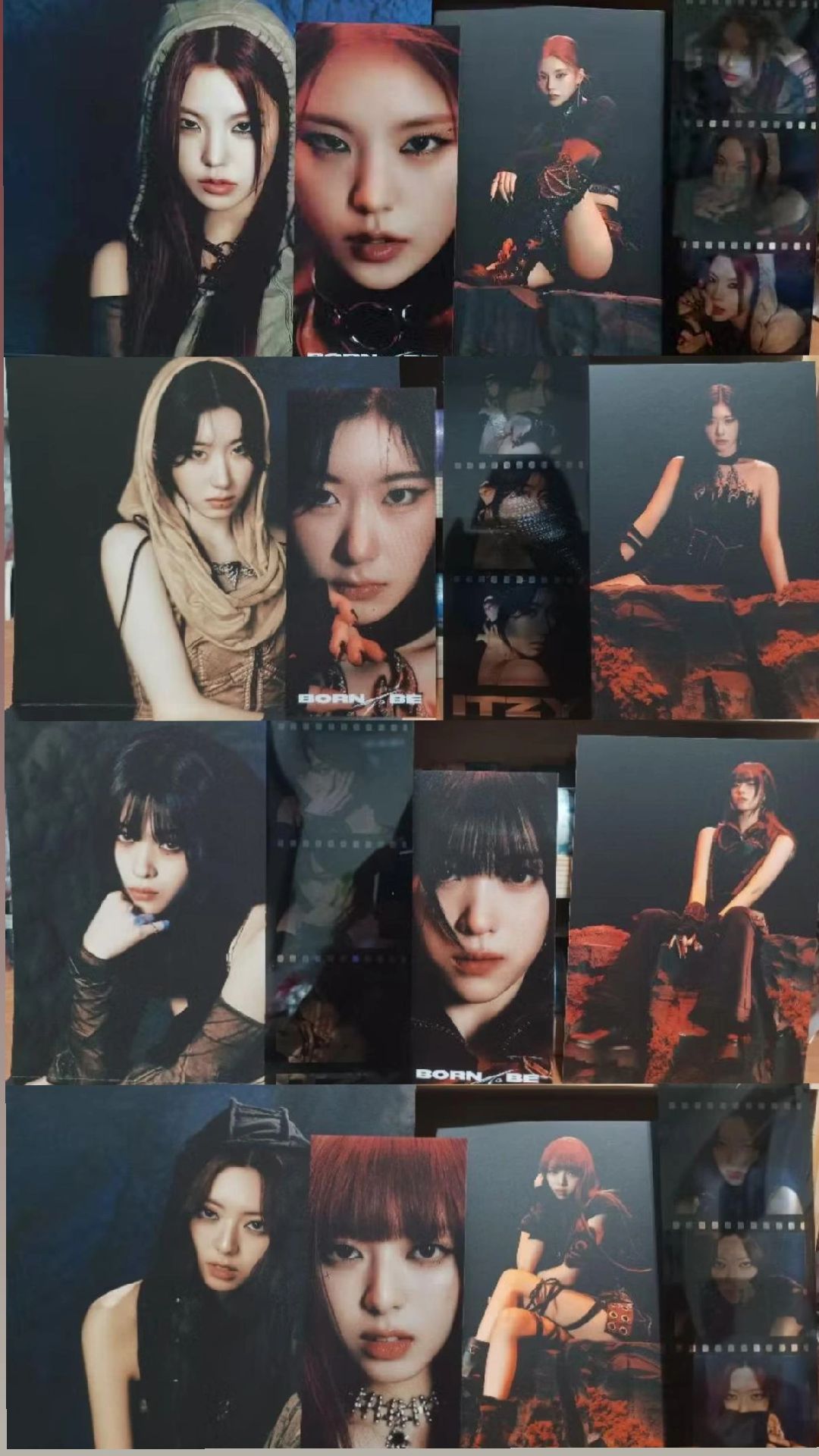ITZY BORN TO BE UNTOUCHABLE 配置 折疊海報 明信片 MOOD FILM EYES小卡  一套