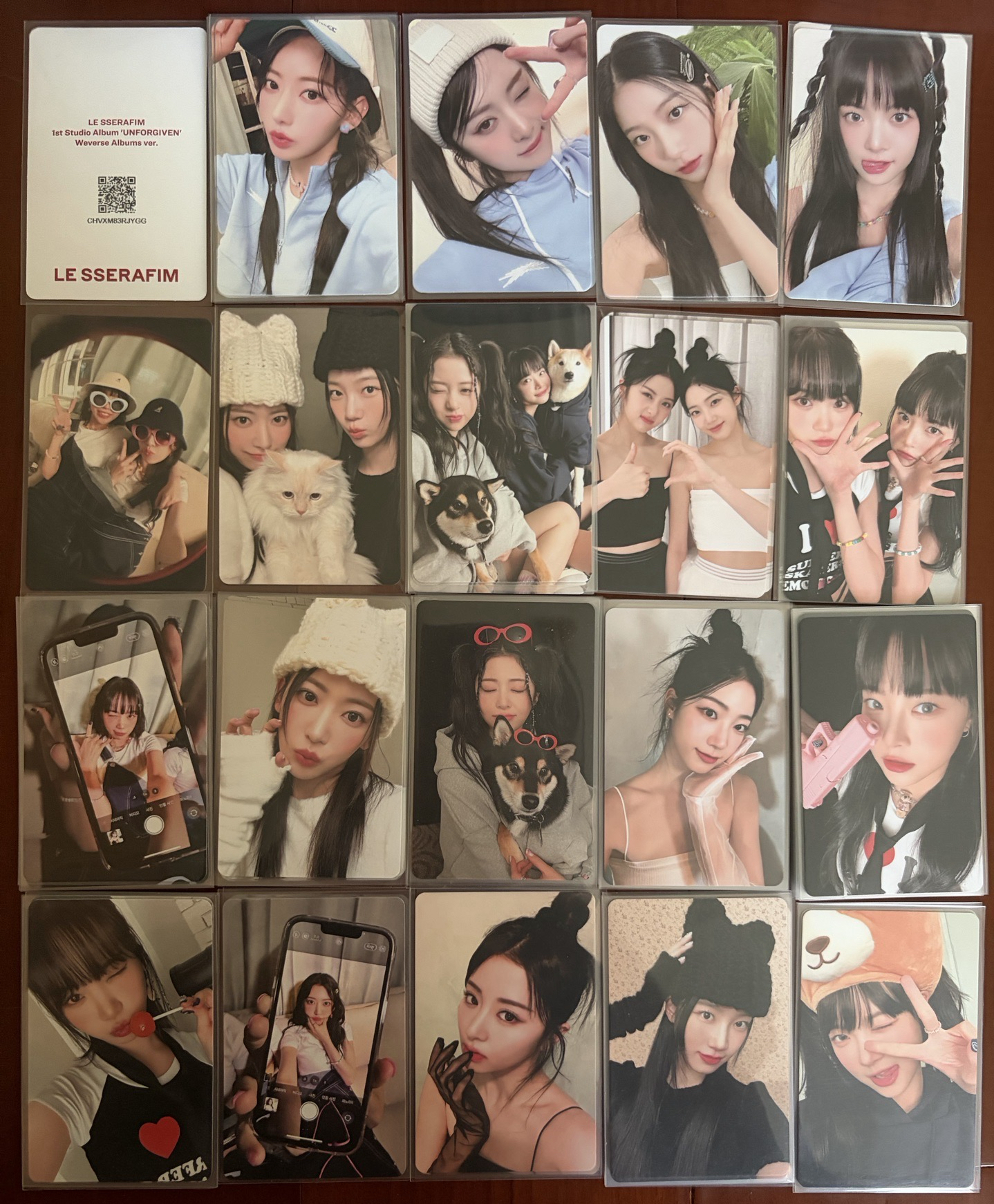 LE SSERAFIM UNFORGIVEN 專輯卡 電子專