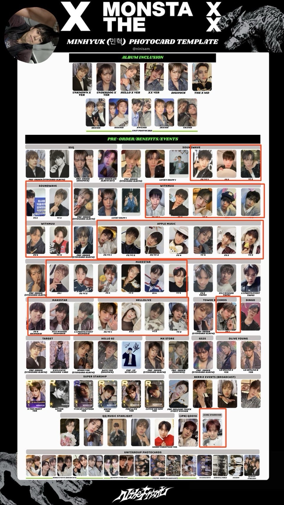 shownu 簽售卡 小盤 