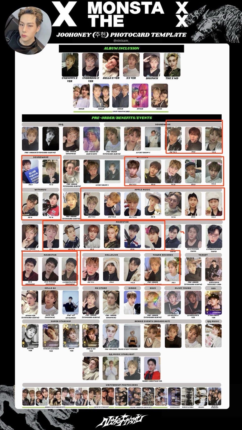 shownu 簽售卡 小盤 