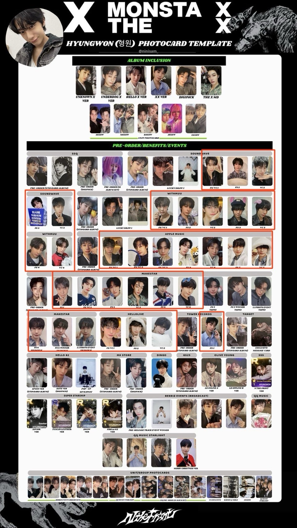 shownu 簽售卡 小盤 