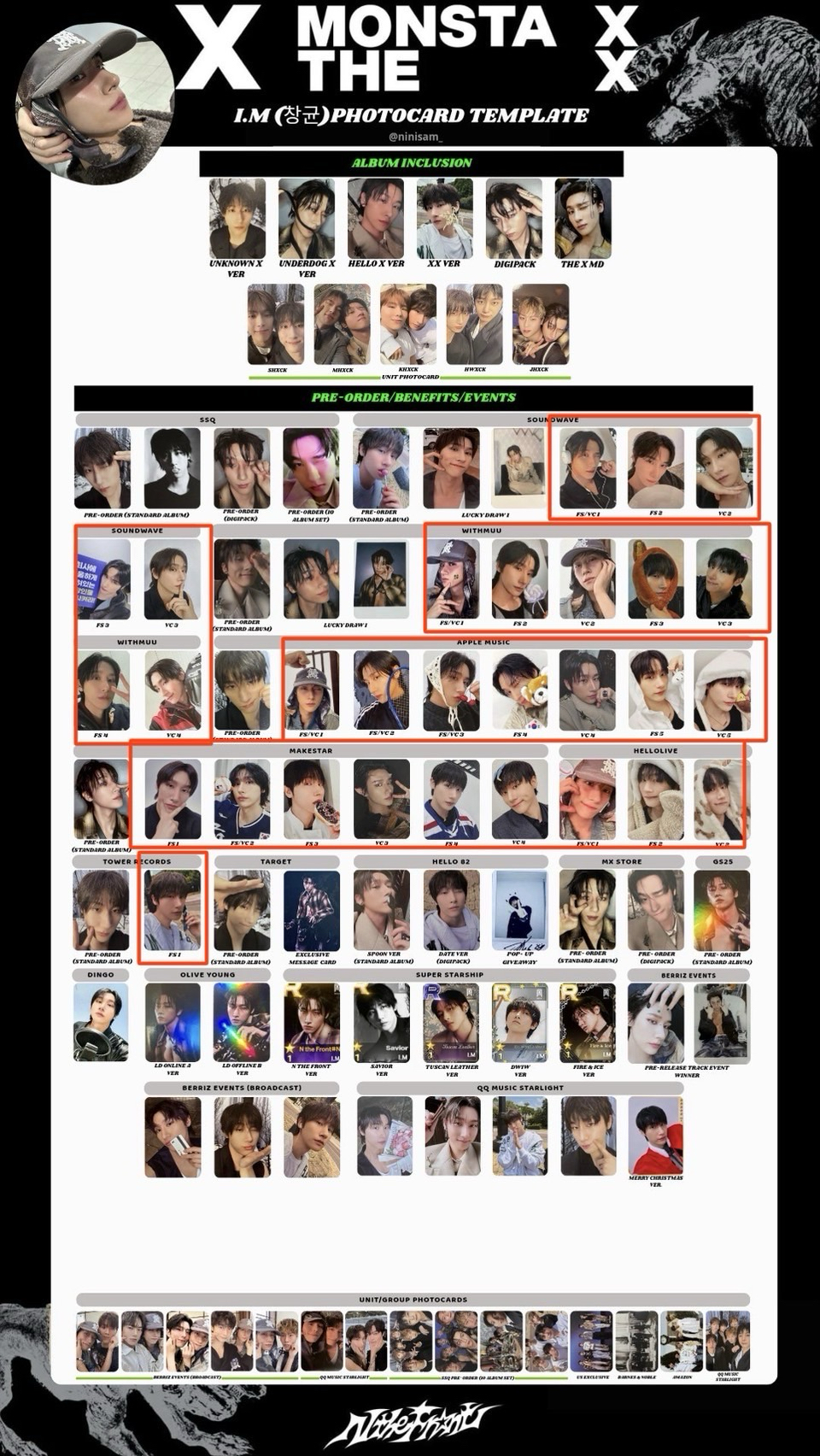 shownu 簽售卡 小盤 