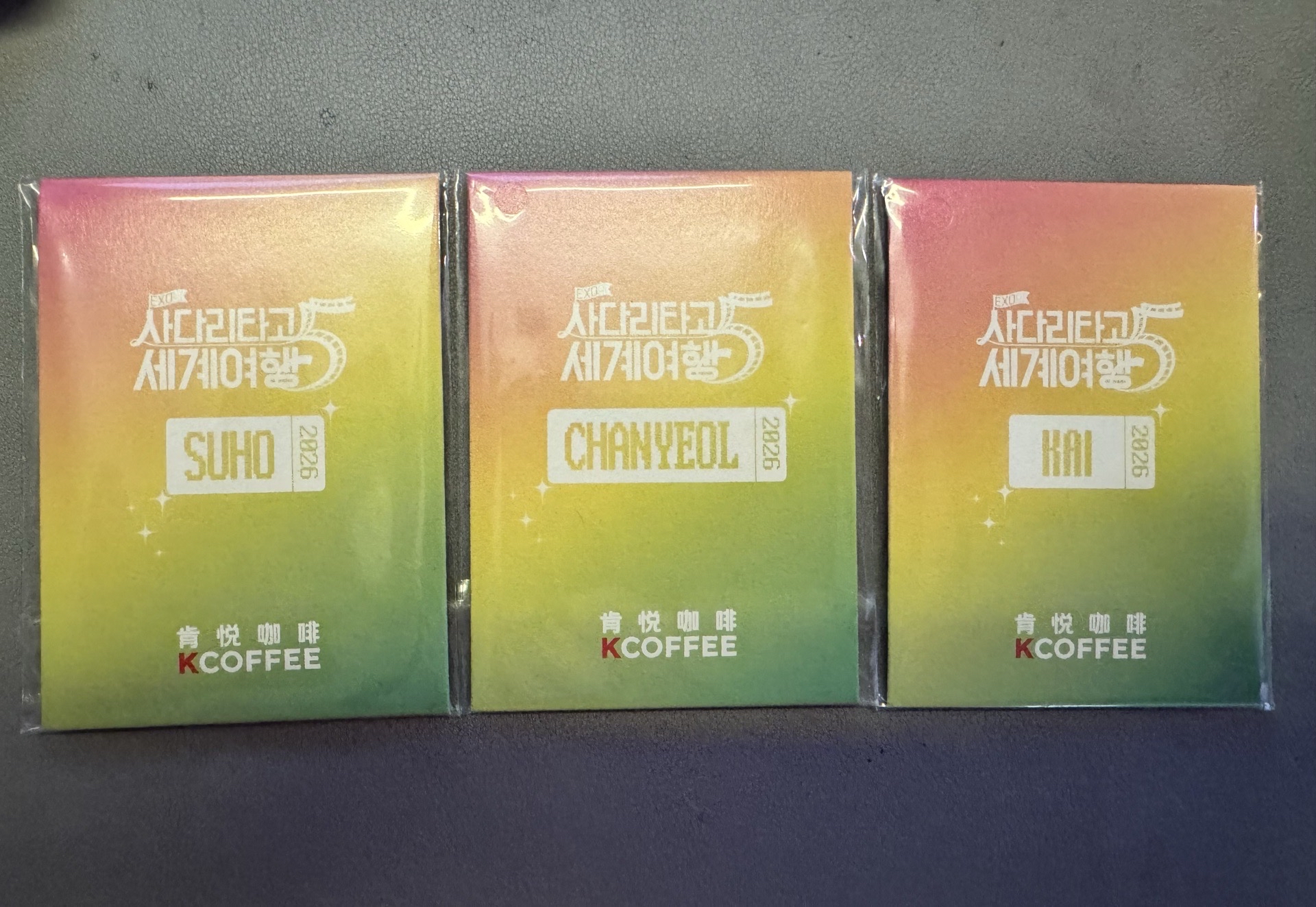 EXO 肯悅咖啡小卡 